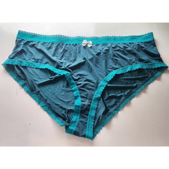 Adore Me Lot of 3 Panty Set Gray lace Green Satin Plus Size 4X Sexy Luxe - Picture 3 of 10